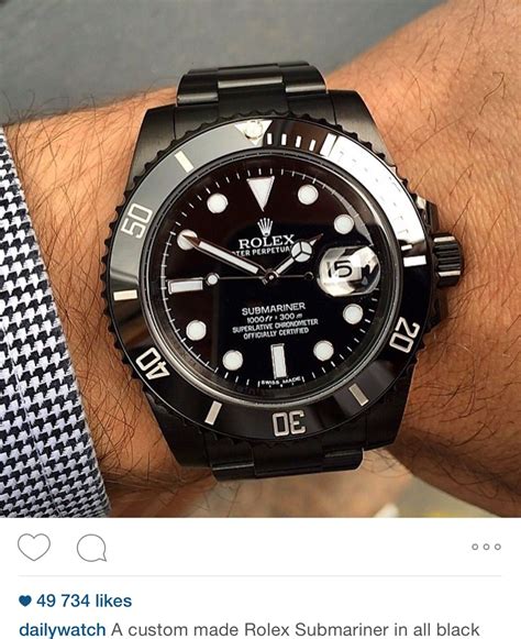 rolex submariner all black replica|is my rolex submariner real.